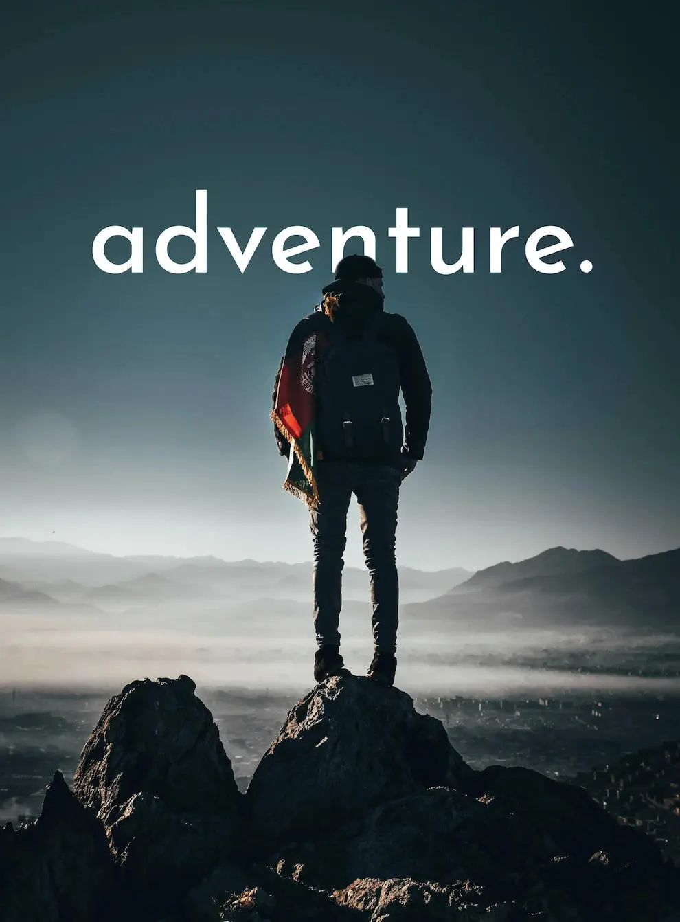 Man Carrying Backpack Standing on Rock Formation - Photo by Suliman Sallehi